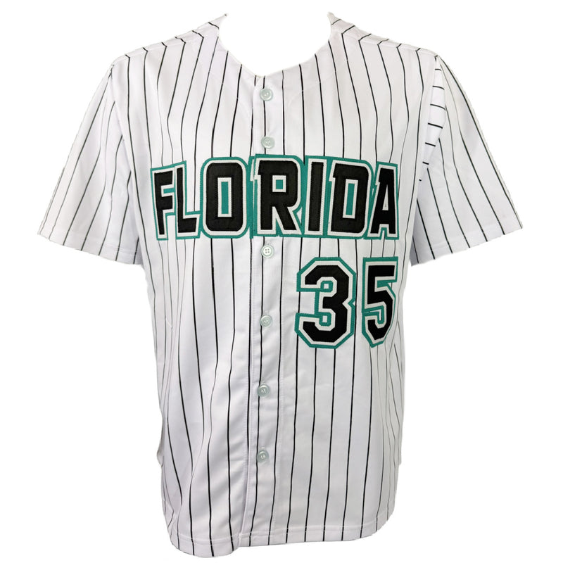DONTRELLE WILLIS AUTOGRAPHED SIGNED CUSTOM WHITE PRO STYLE JERSEY JSA COA
