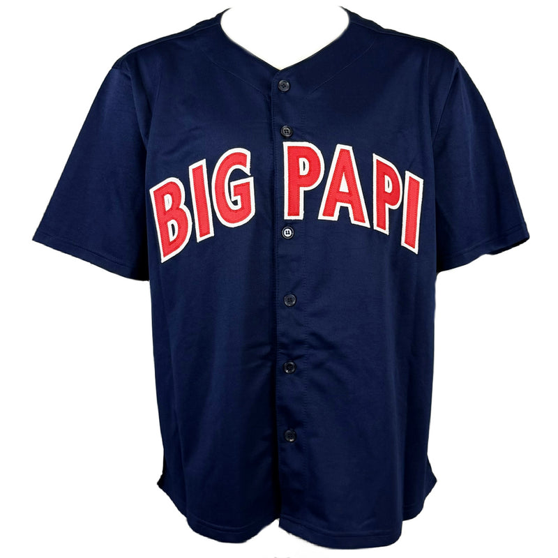 DAVID ORTIZ AUTOGRAPHED SIGNED CUSTOM NAVY PRO STYLE JERSEY JSA