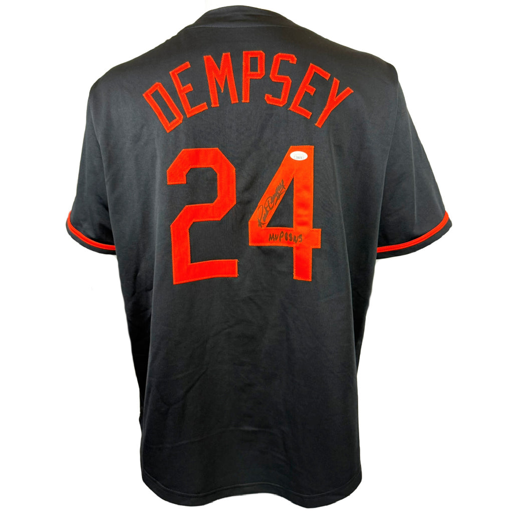 RICK DEMPSY AUTOGRAPHED SIGNED INSCRIBED CUSTOM BLACK PRO STYLE JERSEY JSA COA