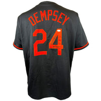 RICK DEMPSY AUTOGRAPHED SIGNED INSCRIBED CUSTOM BLACK PRO STYLE JERSEY JSA COA