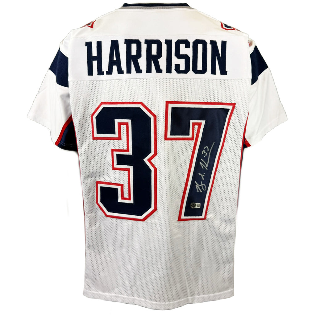 RODNEY HARRISON AUTOGRAPHED CUSTOM WHITE PRO STYLE JERSEY BAS