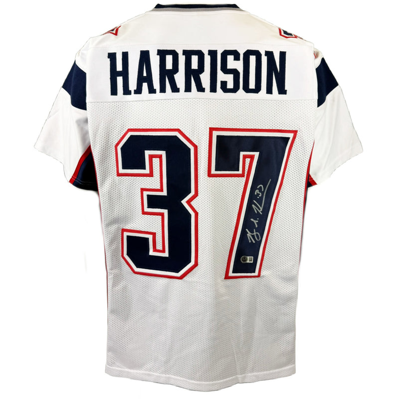 RODNEY HARRISON AUTOGRAPHED CUSTOM WHITE PRO STYLE JERSEY BAS