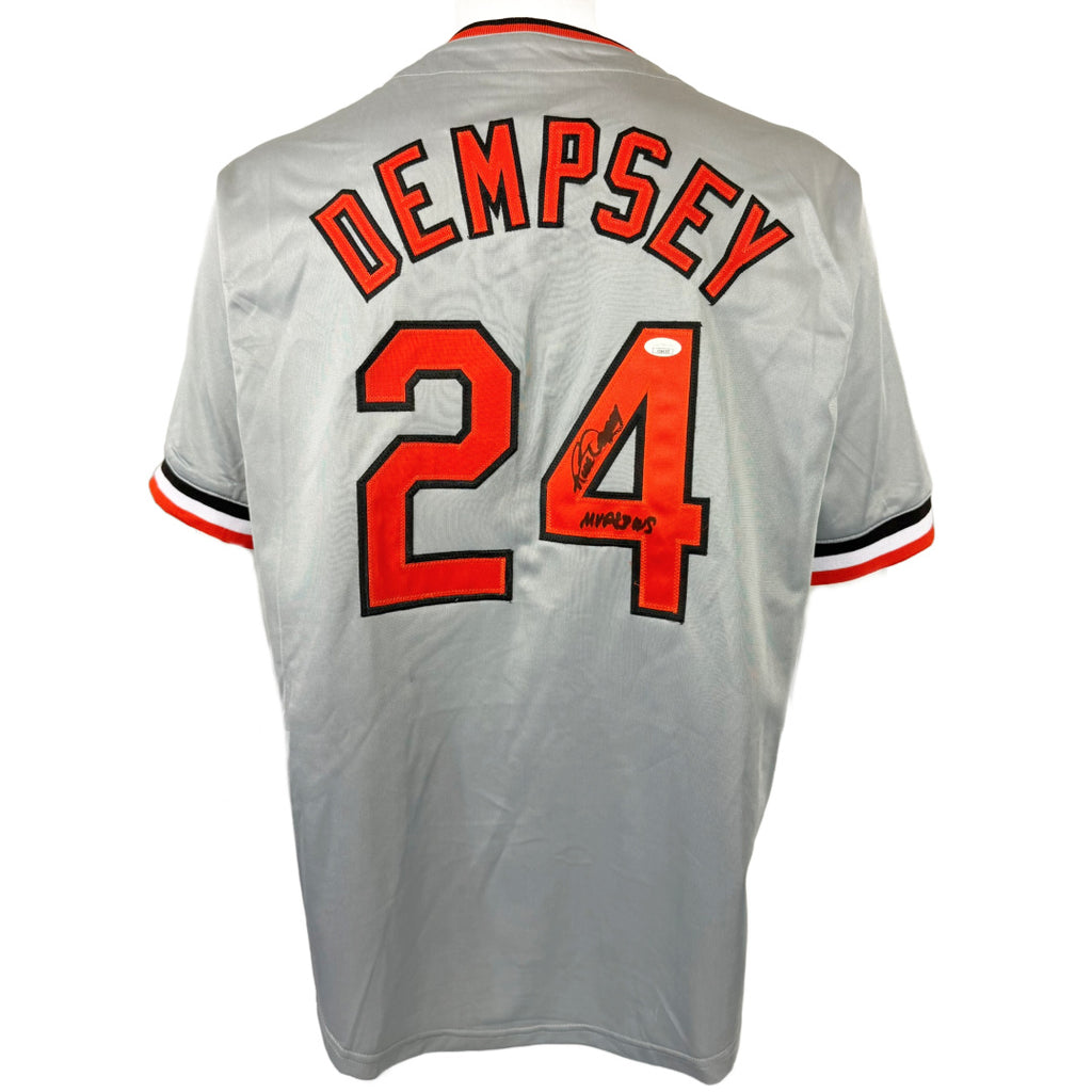 RICK DEMPSY AUTOGRAPHED SIGNED INSCRIBED CUSTOM GREY PRO STYLE JERSEY JSA COA