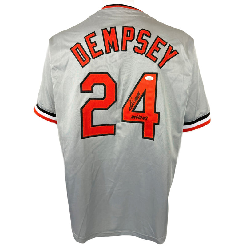 RICK DEMPSY AUTOGRAPHED SIGNED INSCRIBED CUSTOM GREY PRO STYLE JERSEY JSA COA