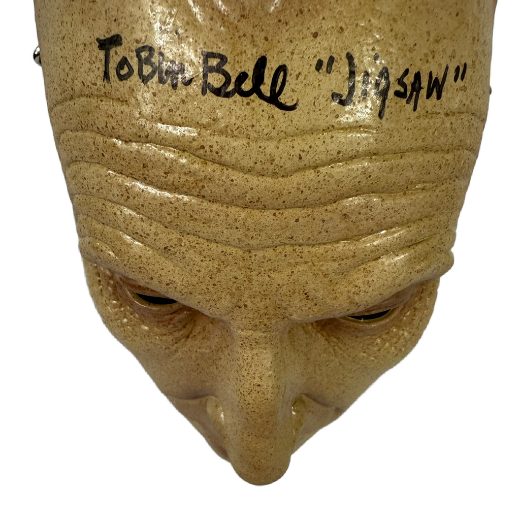 Tobin Bell autographed signed Inscribed mask JSA COA Jigsaw Saw