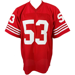BILL ROMANOWSKI AUTOGRAPHED SIGNED CUSTOM RED PRO STYLE JERSEY JSA COA
