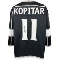 ANZE KOPITAR AUTOGRAPHED SIGNED CUSTOM BLACK PRO STYLE JERSEY JSA COA