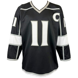ANZE KOPITAR AUTOGRAPHED SIGNED CUSTOM BLACK PRO STYLE JERSEY JSA COA