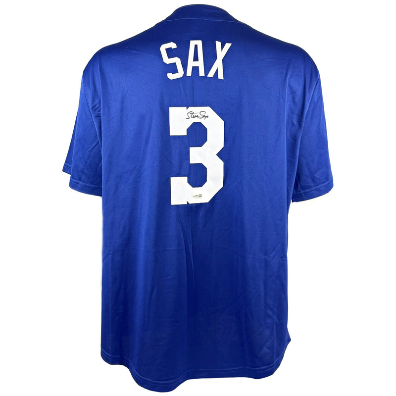 STEVE SAX AUTOGRAPHED SIGNED CUSTOM BLUE PRO STYLE JERSEY JSA COA