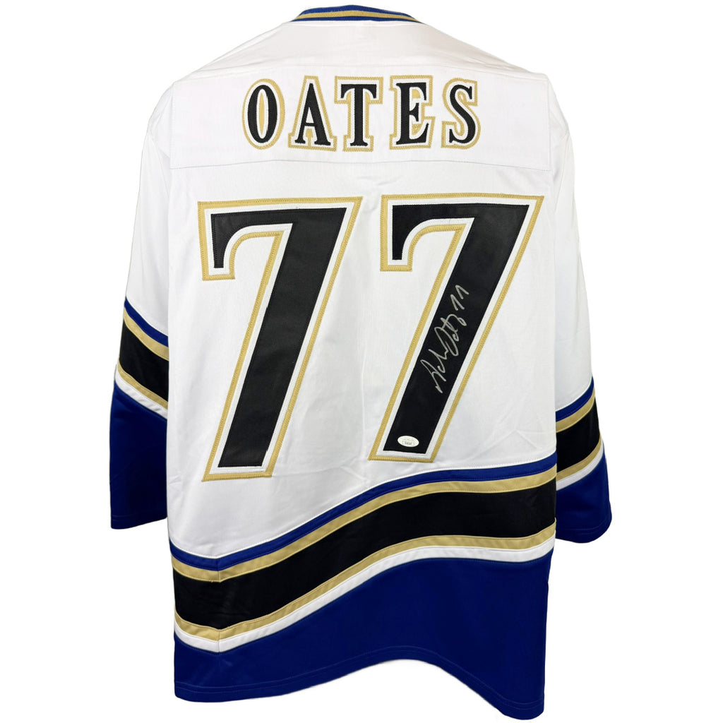 ADAM OATES AUTOGRAPHED SIGNED CUSTOM WHITE PRO STYLE JERSEY JSA COA