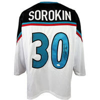 Ilya Sorokin autographed signed jersey autographed New York Islanders JSA COA