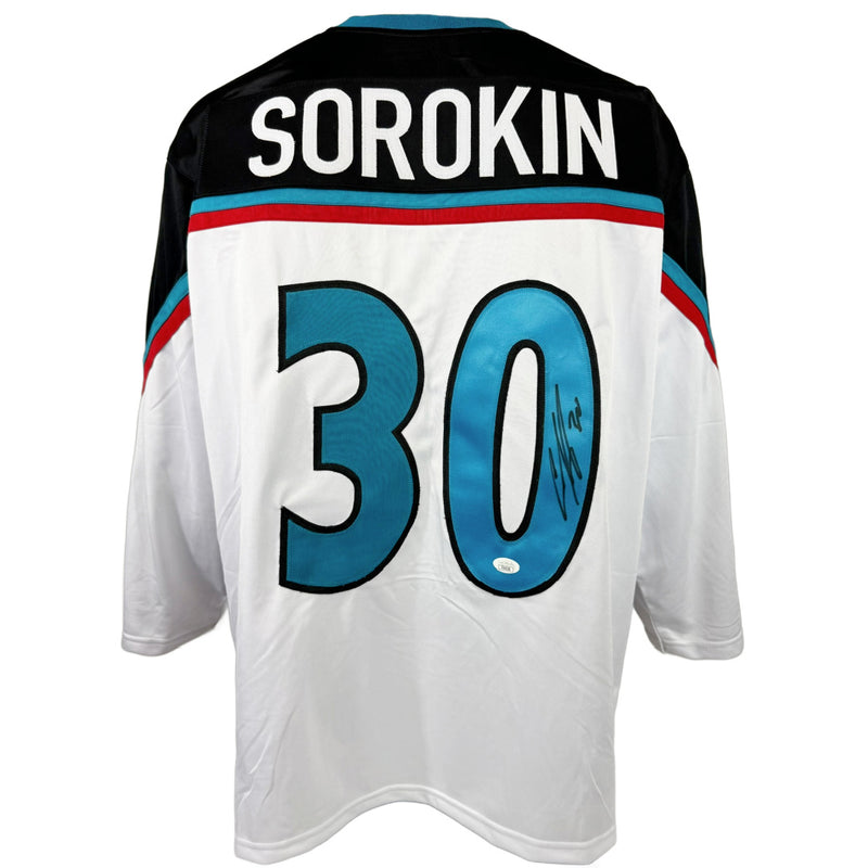 Ilya Sorokin autographed signed jersey autographed New York Islanders JSA COA