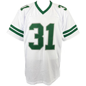 WILBERT MONTGOMERY AUTOGRAPHED INSCRIBED CUSTOM WHITE PRO STYLE JERSEY JSA