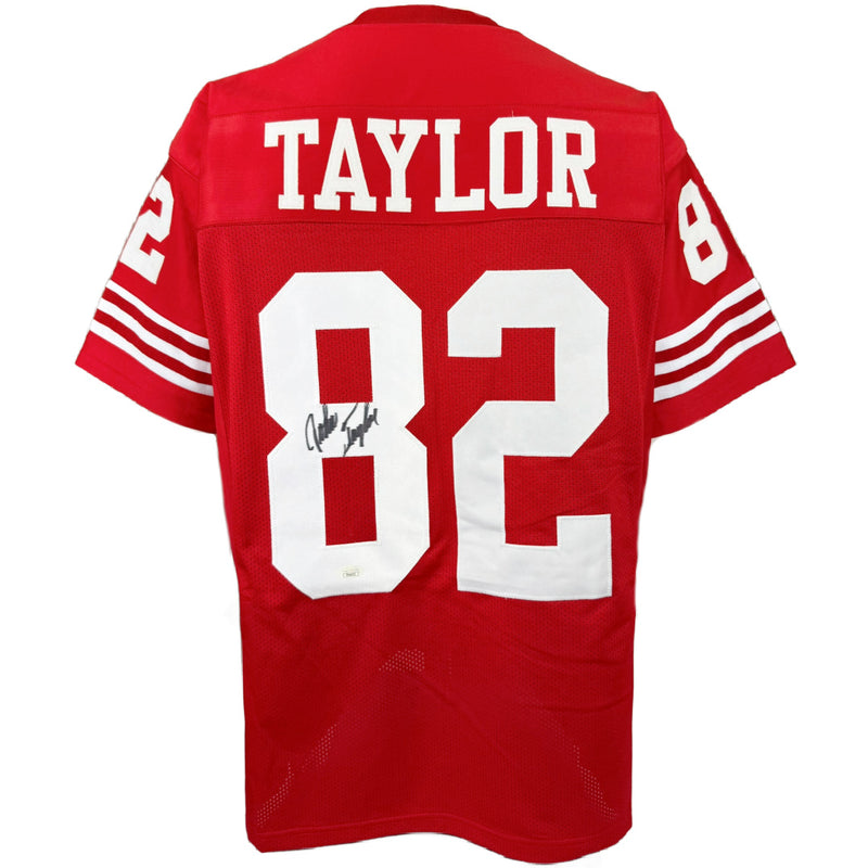 JOHN TAYLOR AUTOGRAPHED SIGNED CUSTOM RED PRO STYLE JERSERY JSA COA