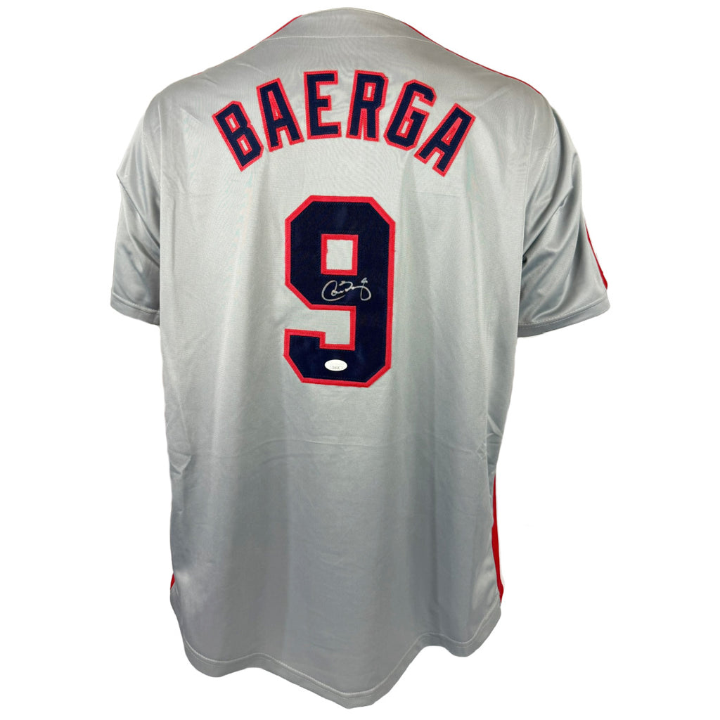 CARLOS BAERGA AUTOGRAPHED SIGNED CUSTOM GREY PRO STYLE JERSEY JSA COA