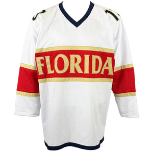 SAM REINHART AUTOGRAPHED SIGNED WHITE PRO STYLE JERSEY JSA