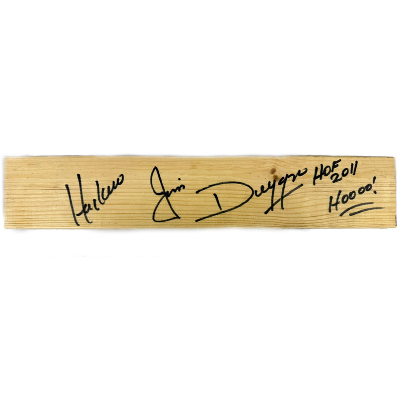 Hacksaw Jim Duggan autographed signed inscribed 2x4 wood plank WWE WWF WCW JSA
