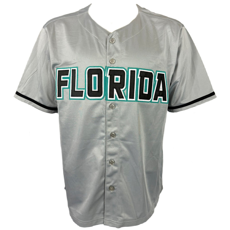 DONTRELLE WILLIS AUTOGRAPHED SIGNED CUSTOM GREY PRO STYLE JERSEY JSA COA