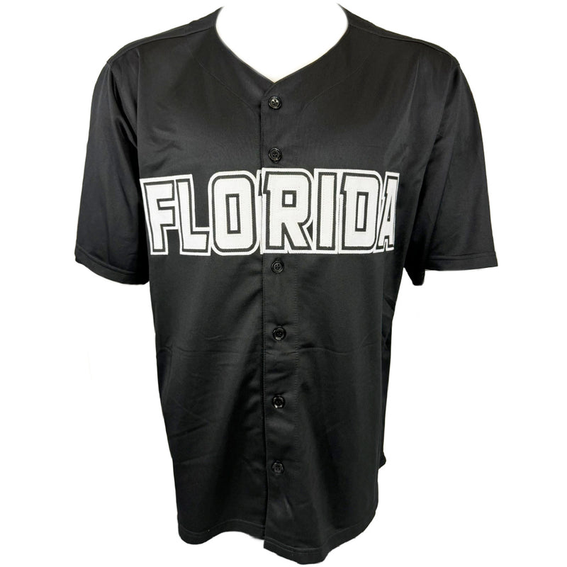 DONTRELLE WILLIS AUTOGRAPHED SIGNED CUSTOM BLACK PRO STYLE JERSEY JSA COA