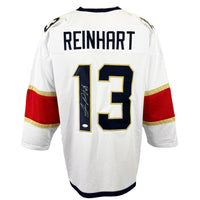 SAM REINHART AUTOGRAPHED SIGNED WHITE PRO STYLE JERSEY JSA