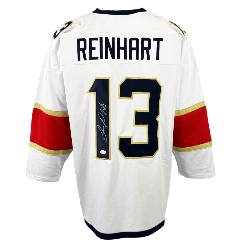 SAM REINHART AUTOGRAPHED SIGNED WHITE PRO STYLE JERSEY JSA
