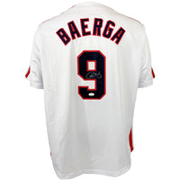 CARLOS BAERGA AUTOGRAPHED SIGNED CUSTOM WHITE PRO STYLE JERSEY JSA COA