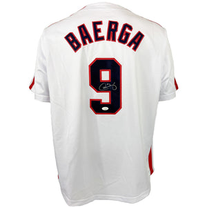 CARLOS BAERGA AUTOGRAPHED SIGNED CUSTOM WHITE PRO STYLE JERSEY JSA COA