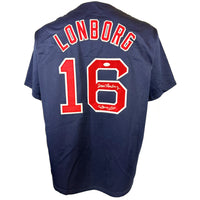 JIM LONGBORG AUTOGRAPHED SIGNED INSCRIBED CUSTOM WHITE PRO STYLE JERSEY JSA COA