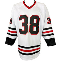 BRANDON HAGEL AUTOGRAPHED SIGNED CUSTOM WHITE PRO STYLE JERSEY JSA COA