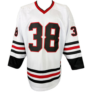 BRANDON HAGEL AUTOGRAPHED SIGNED CUSTOM WHITE PRO STYLE JERSEY JSA COA