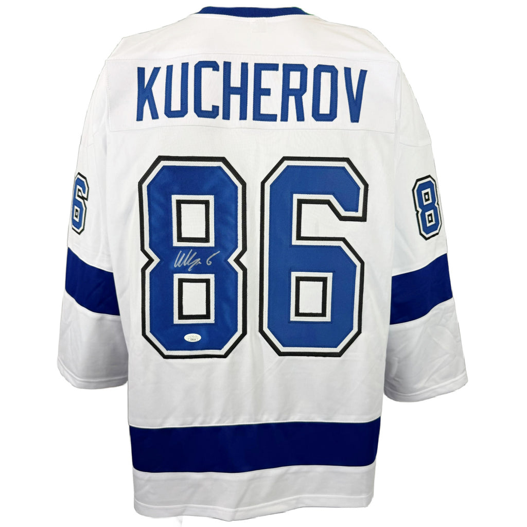 NIKITA KUCHEROV AUTOOGRAPHED SIGNED INSCRIBED CUSTOM WHITE PRO STYLE JERSEY JSA COA