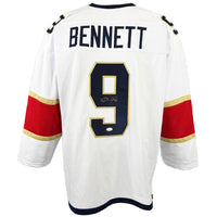 SAM BENNETT AUTOGRAPHED SIGNED WHITE PRO STYLE JERSEY JSA