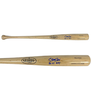 Steve Sax autographed signed inscribed bat Los Angeles Dodger PSA Yankees