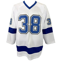 BRANDON HAGEL AUTOGRAPHED SIGNED CUSTOM WHITE PRO STYLE JERSEY JSA COA