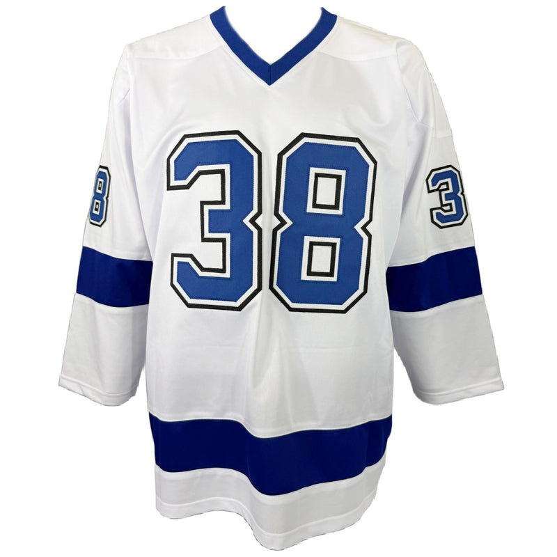 BRANDON HAGEL AUTOGRAPHED SIGNED CUSTOM WHITE PRO STYLE JERSEY JSA COA