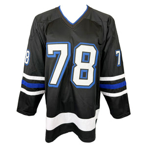 EMIL LILLEBERG AUTOGRAPHED SIGNED CUSTOM BLACK PRO STYLE JERSEY JSA COA