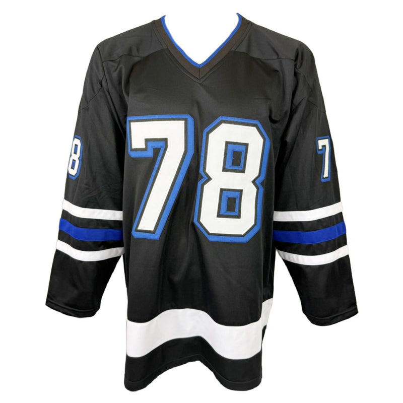 EMIL LILLEBERG AUTOGRAPHED SIGNED CUSTOM BLACK PRO STYLE JERSEY JSA COA