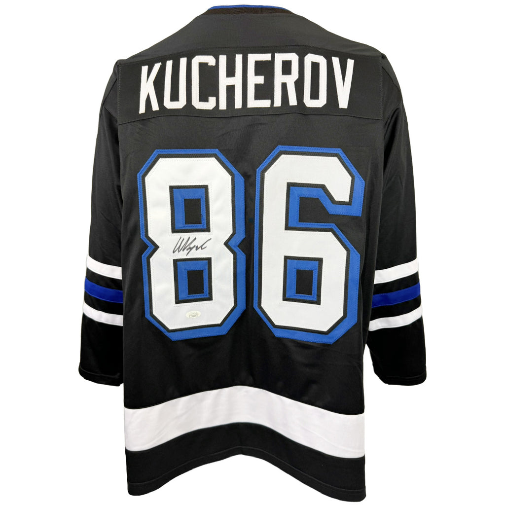 NIKITA KUCHEROV AUTOOGRAPHED SIGNED INSCRIBED CUSTOM BLACK PRO STYLE JERSEY JSA COA