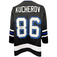 NIKITA KUCHEROV AUTOOGRAPHED SIGNED INSCRIBED CUSTOM BLACK PRO STYLE JERSEY JSA COA