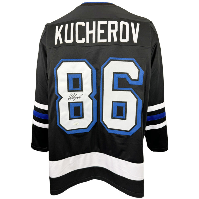 NIKITA KUCHEROV AUTOOGRAPHED SIGNED INSCRIBED CUSTOM BLACK PRO STYLE JERSEY JSA COA