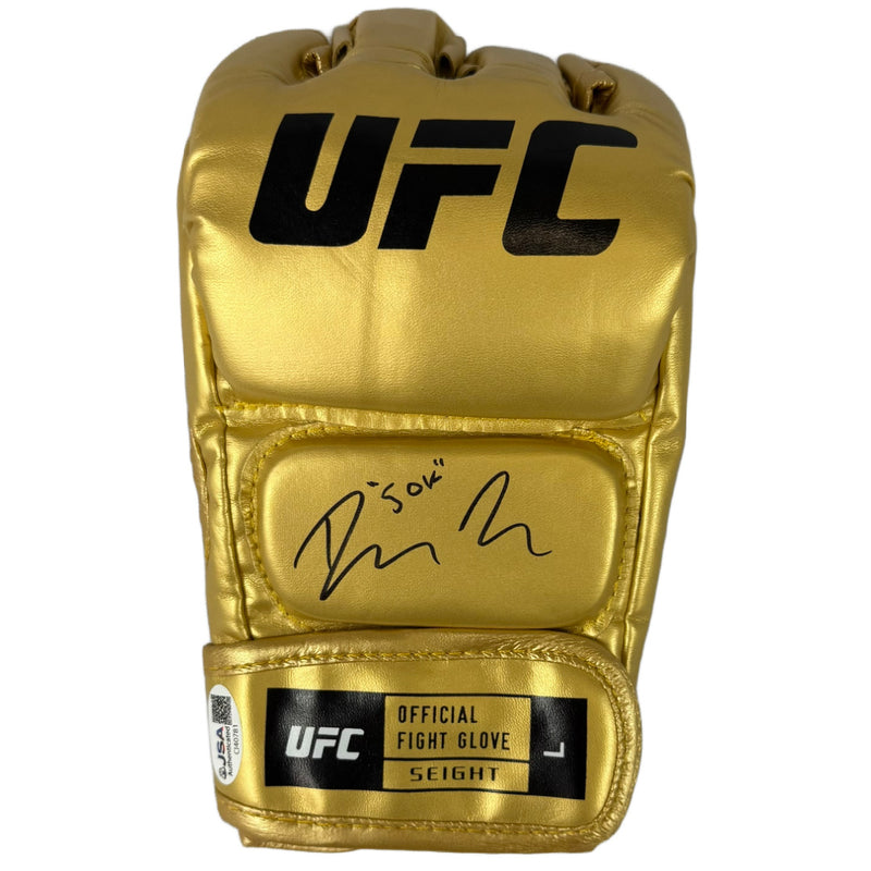 Dan Ige autographed signed inscribed authenticated gold glove UFC JSA COA