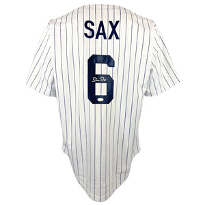 Steve Sax autographed signed professional jersey JSA COA