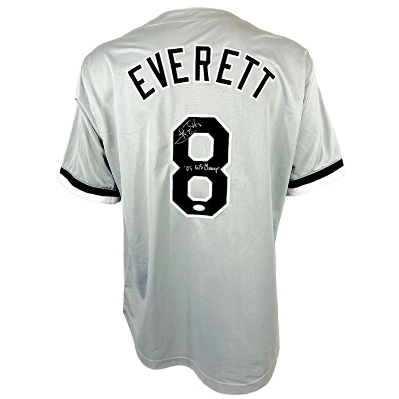 Carl Everett autographed signed inscribed jersey MLB Chicago White Sox JSA COA