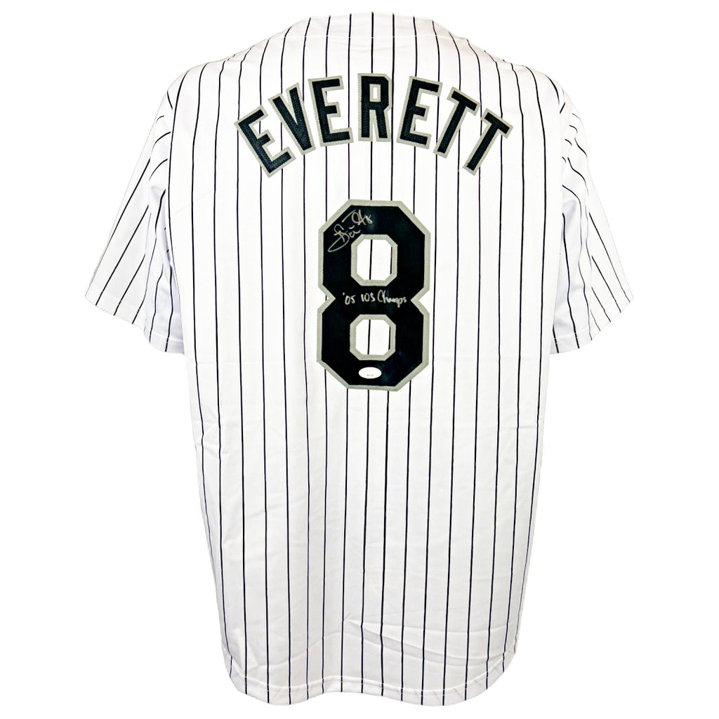 Carl Everett autographed signed inscribed jersey MLB Chicago White Sox JSA COA