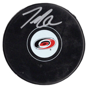 Jesperi Kotkaniemi autographed signed puck NHL Carolina Hurricanes JSA COA