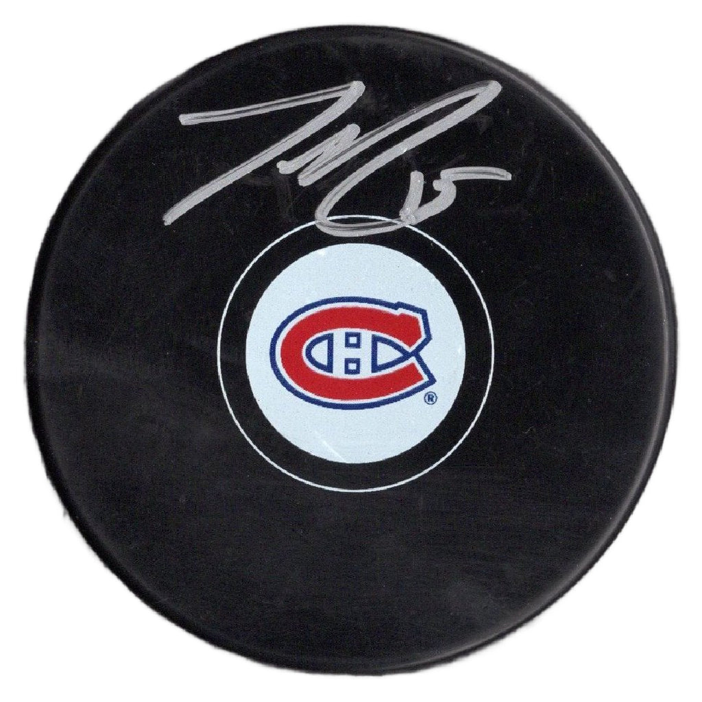 Jesperi Kotkaniemi autographed signed puck NHL Montreal Canadiens JSA COA