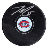 Jesperi Kotkaniemi autographed signed puck NHL Montreal Canadiens JSA COA