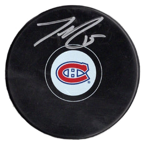 Jesperi Kotkaniemi autographed signed puck NHL Montreal Canadiens JSA COA