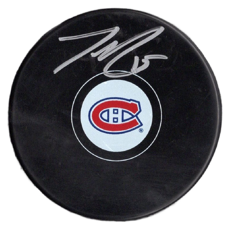 Jesperi Kotkaniemi autographed signed puck NHL Montreal Canadiens JSA COA