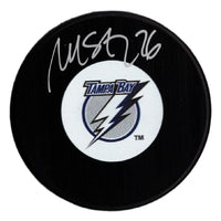 Martin St. Louis autographed signed puck Tampa Bay Lightning JSA COA